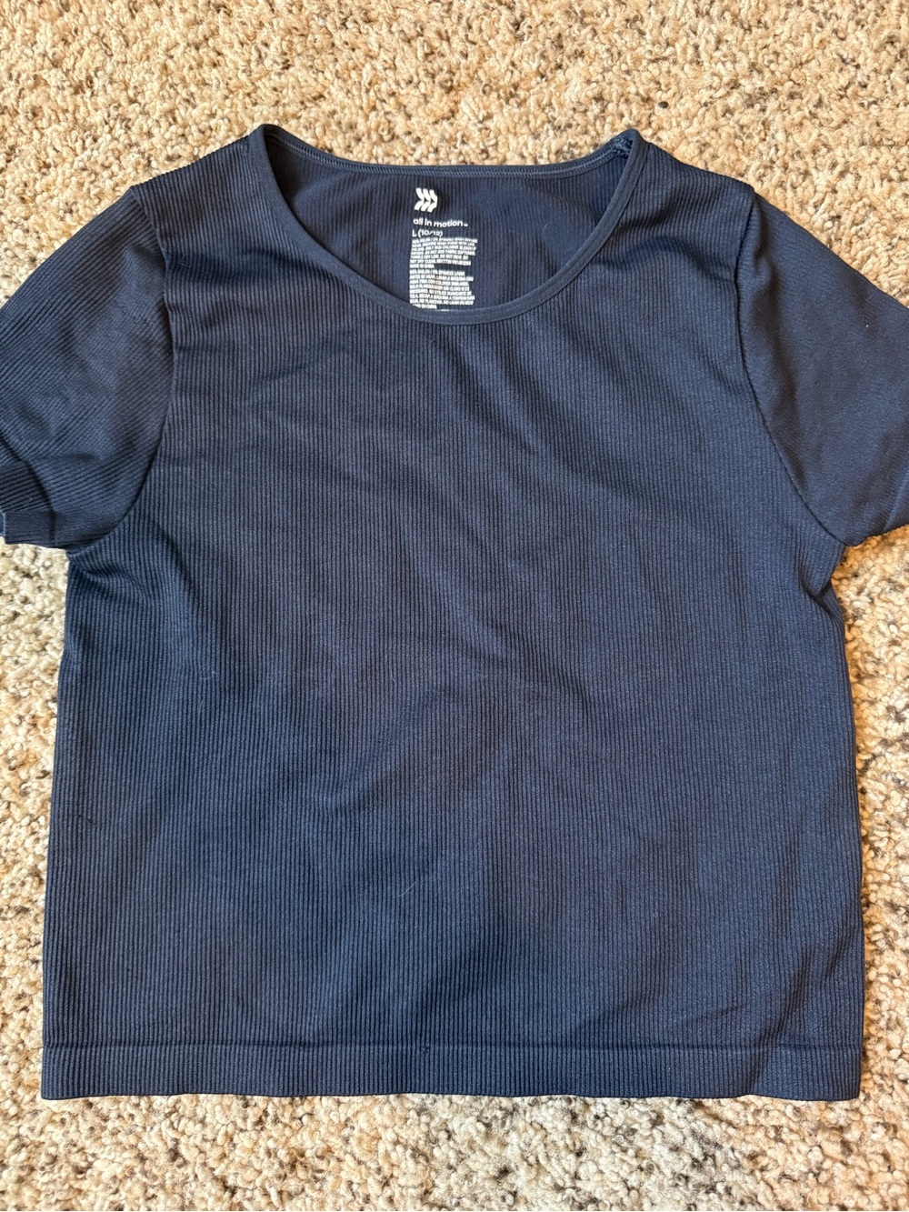 All in motion girls athletic top
